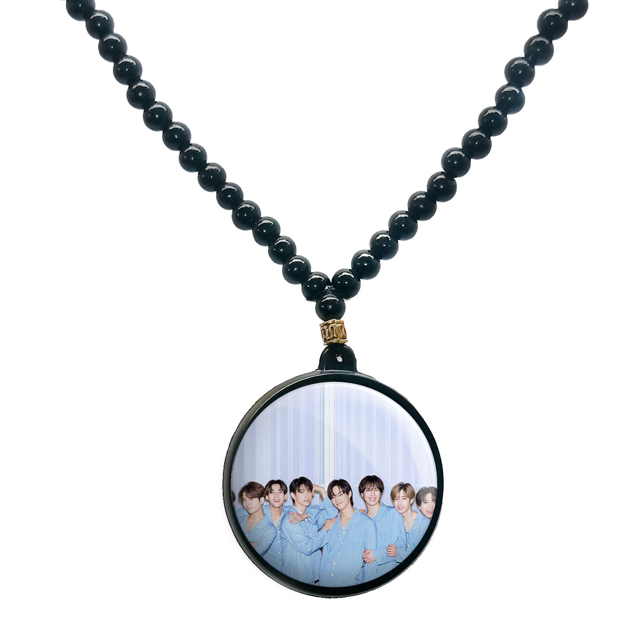 گردنبند پرمانه طرح GOT7 کد pmd.19131 مدل دو طرفه