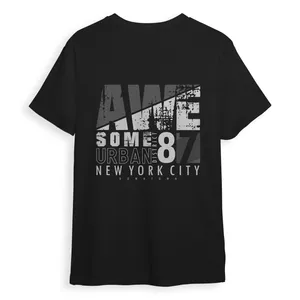 تی شرت آستین کوتاه پسرانه مدل نوشته شهر عالی چاپ دورو کد 0207