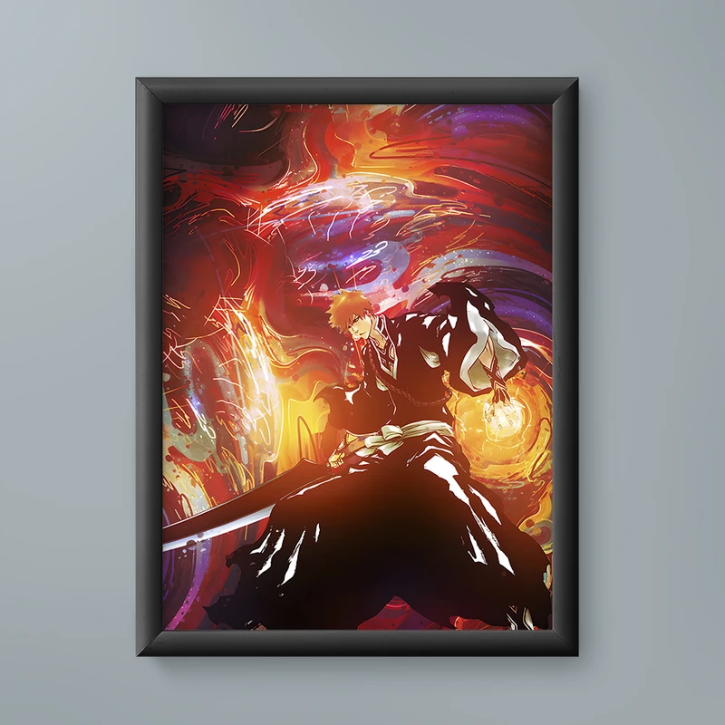 تابلو مدل انیمه ایچیگو کوروساکی بلیچ Ichigo Kurosaki bleach anime 09