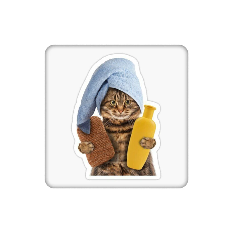 زیرلیوانی طرح مامان گربه در حمام کد 7570281