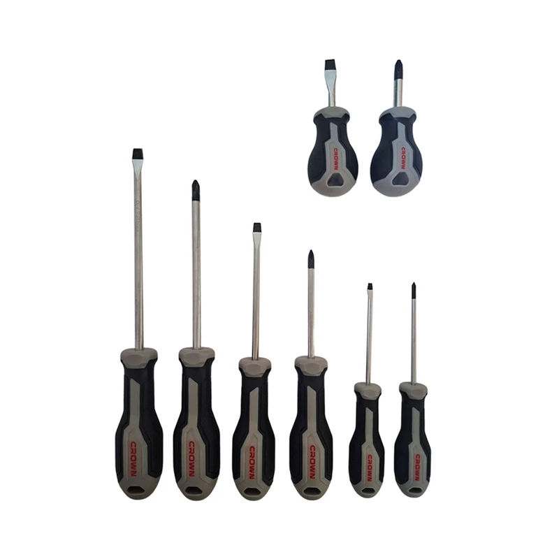 پیچ گوشتی دوسو و چهارسو کرون مدل CPHDS-AX08 مجموعه 8 عددی