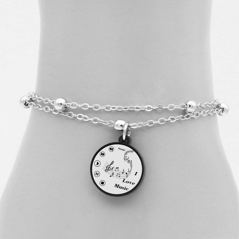 پابند زنانه ناکسیگو مدل شب تاب طرح موسیقی کد LB7427 پابند زنانه ناکسیگو مدل شب تاب طرح موسیقی کد LB7427