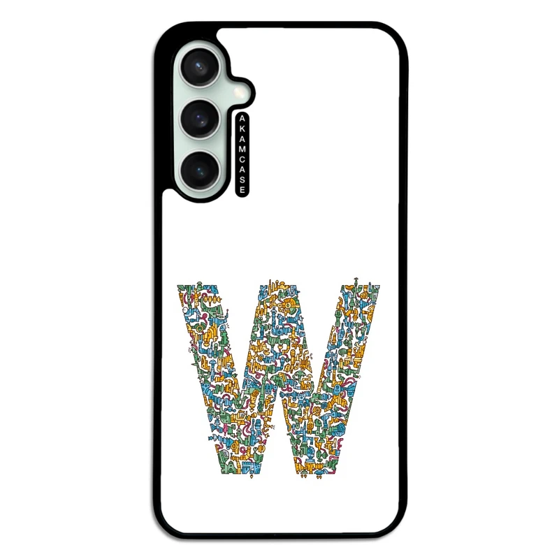 کاور آکام مدل AMC-WSGS23FE-ALPHADOODLEBET-23 مناسب برای گوشی موبایل سامسونگ Galaxy S23 FE