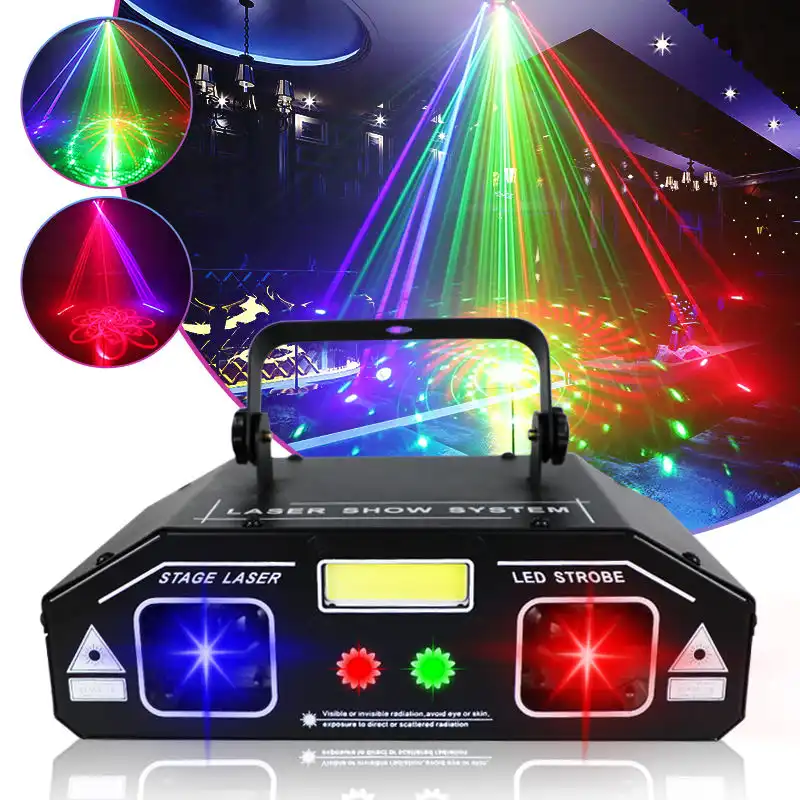 رقص نور مدل لیزری LASER SHOW SYSTEM LED STROBE YSH