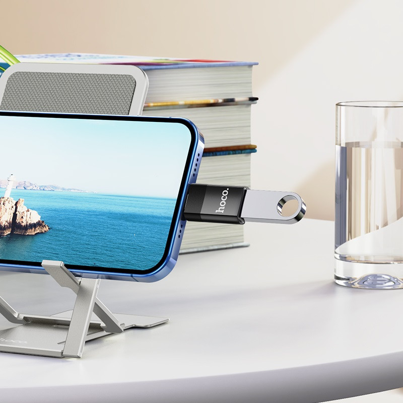 خرید و قیمت مبدل OTG لایتنینگ به USB هوکو مدل UA17
