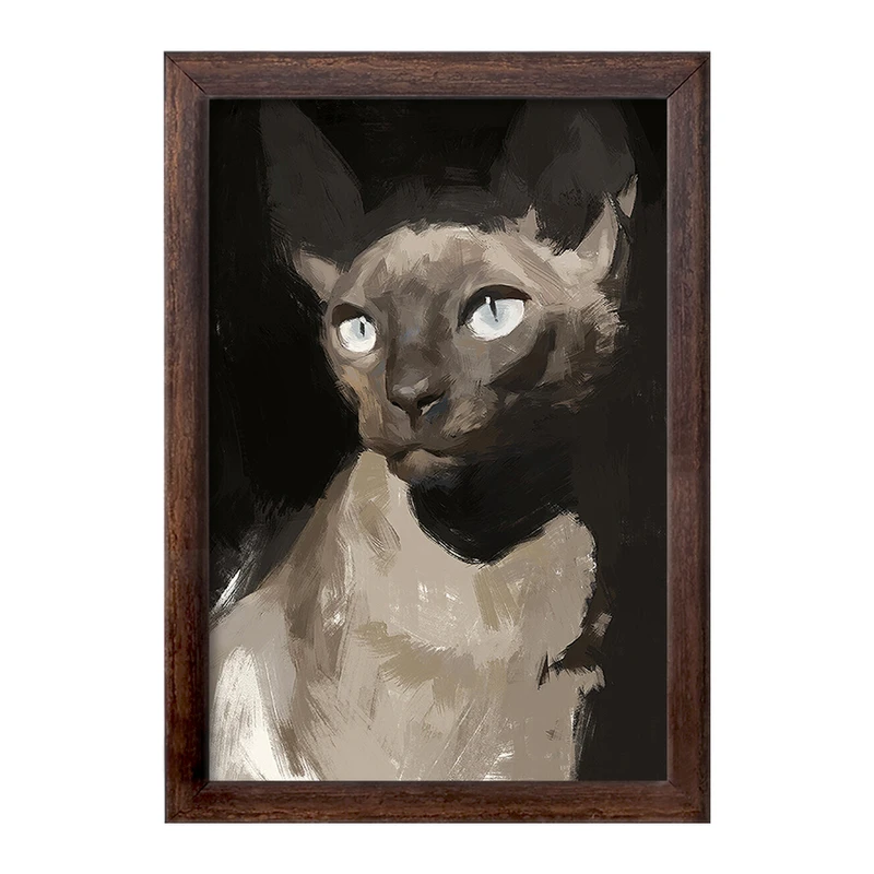 تابلو خندالو طرح گربه (Cat) کد F979