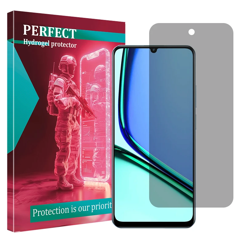 محافظ صفحه نمایش حریم شخصی پرفکت مدل Tough مناسب برای گوشی موبایل ریلمی Note 60