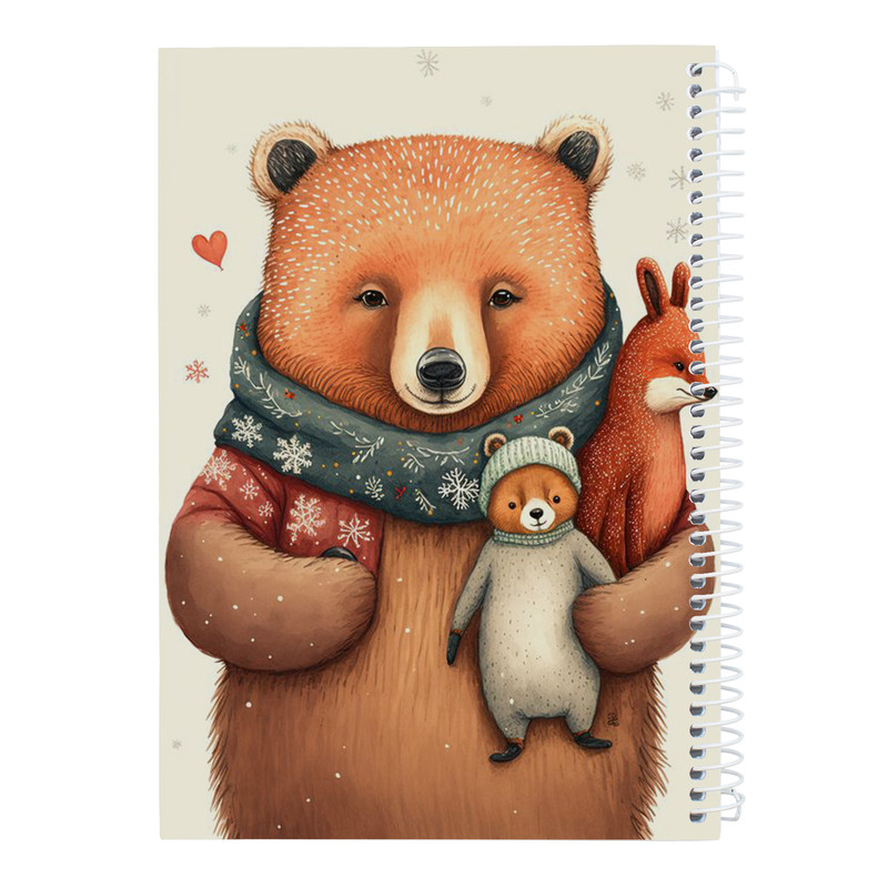  دفتر نقاشی 40 برگ کارنیلا طرح خرس و روباه عروسکی کد kdn643