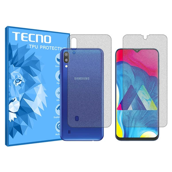 محافظ صفحه نمایش مات تکنو مدل HyMTT مناسب برای گوشی موبایل سامسونگ Galaxy M10 به همراه محافظ پشت گوشی 