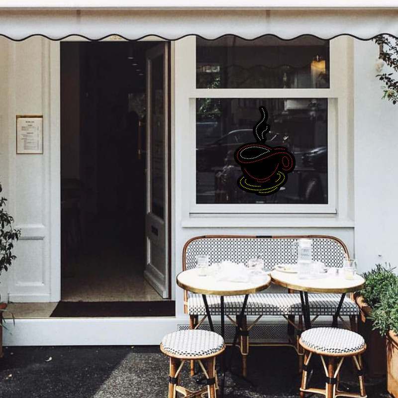 تابلو ال ای دی آیاز طرح کافه کد 247