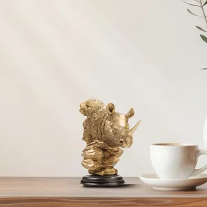 مجسمه گلد کیش مدل کرگدن کد 4796