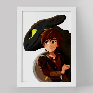 تابلو خندالو مدل اژدها سواران کد 13754