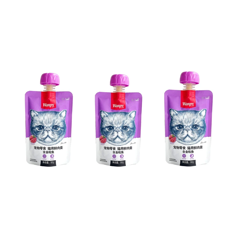 تشویقی گربه ونپی مدل ماهی تن وزن 270 گرم بسته 3 عددی