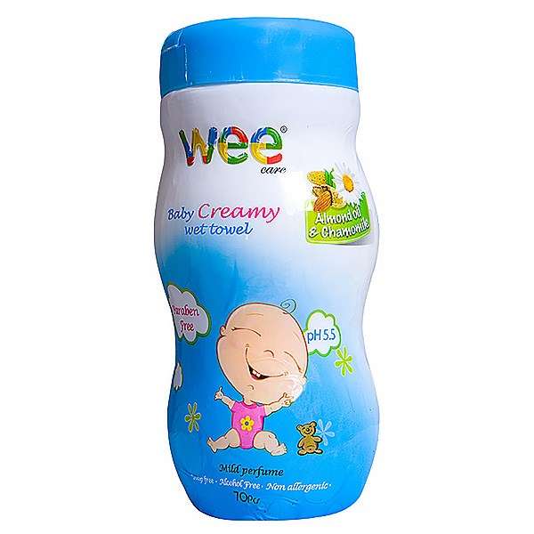 دستمال مرطوب وی مخصوص کودک کرم دار - بسته 70 عددی