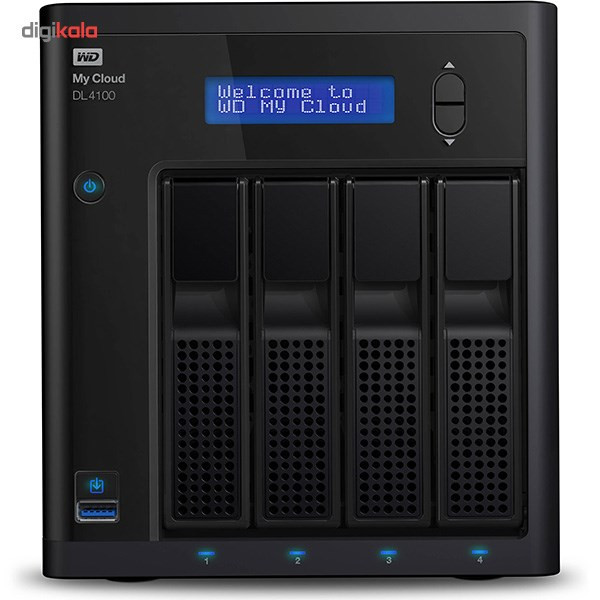 ذخیره ساز تحت شبکه وسترن دیجیتال مدل My Cloud DL4100 WDBNEZ0160KBK-EESN 4-Bay ظرفیت 16 ترابایت