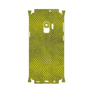 MAHOOT Yellow Snake Skin-FullSkin Cover Sticker for Samsung Galaxy S9