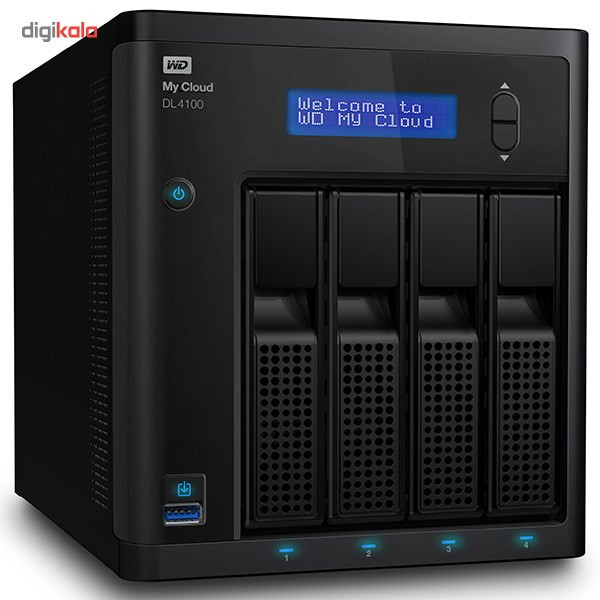 ذخیره ساز تحت شبکه وسترن دیجیتال مدل My Cloud DL4100 WDBNEZ0160KBK-EESN 4-Bay ظرفیت 16 ترابایت