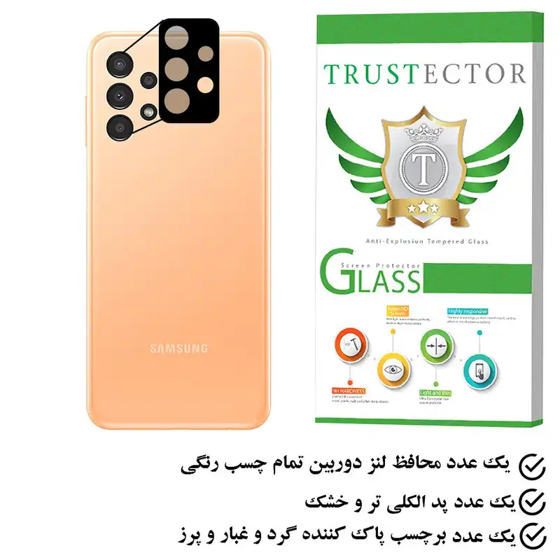 محافظ لنز دوربین تراستکتور مدل FLTA مناسب برای گوشی موبایل سامسونگ Galaxy A13 4G