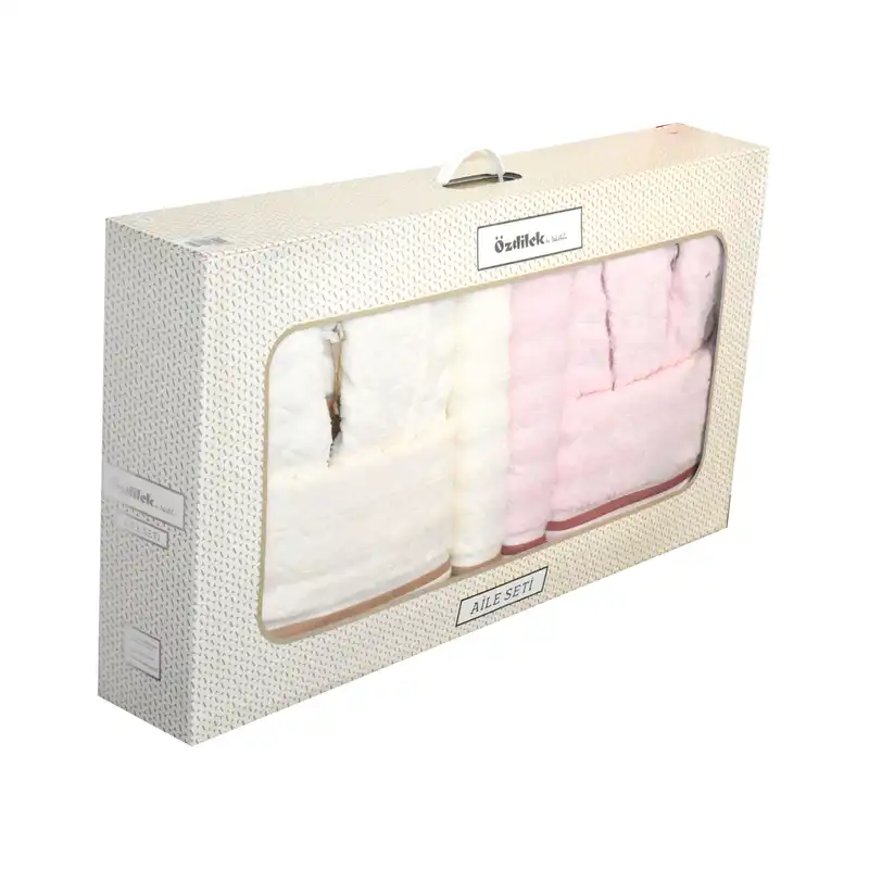 سرویس حوله پالتویی 6 تکه ازدیلک مدل Aile seti