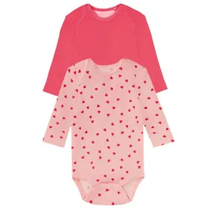 بادی آستین بلند نوزادی لوپیلو مدل 2104-بسته دو عددی