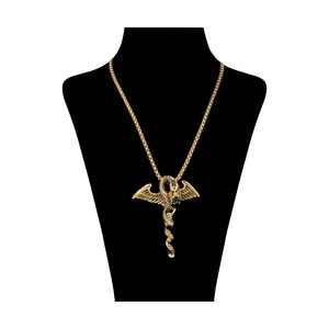 گردنبند مردانه گالری شمرون مدل دراگون کد 470G0