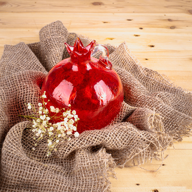 بطری شیشه ای بومی مدل انار 