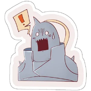 استیکر لپ تاپ مدل Startled Al