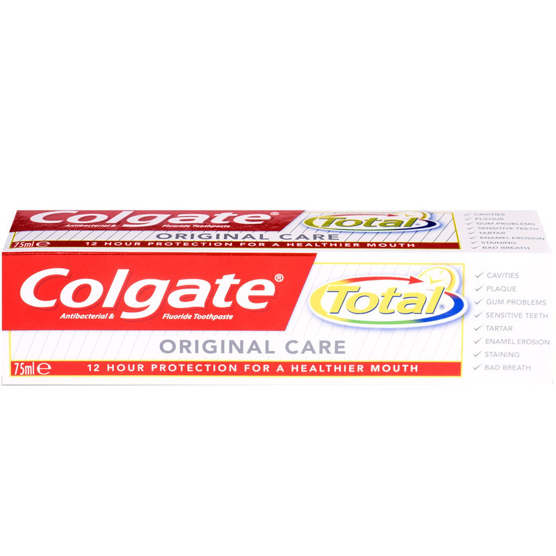 خمیر دندان کلگیت سری Total مدل Original Care  حجم 75 میلی لیتر