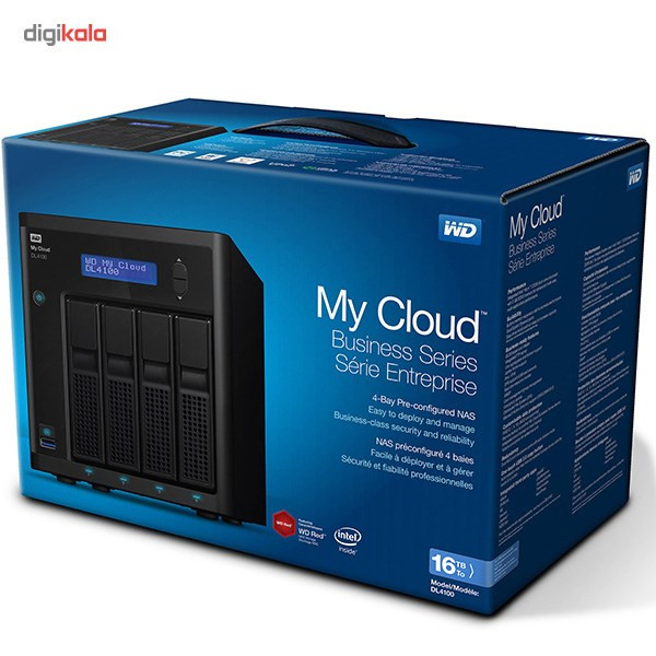 ذخیره ساز تحت شبکه وسترن دیجیتال مدل My Cloud DL4100 WDBNEZ0160KBK-EESN 4-Bay ظرفیت 16 ترابایت