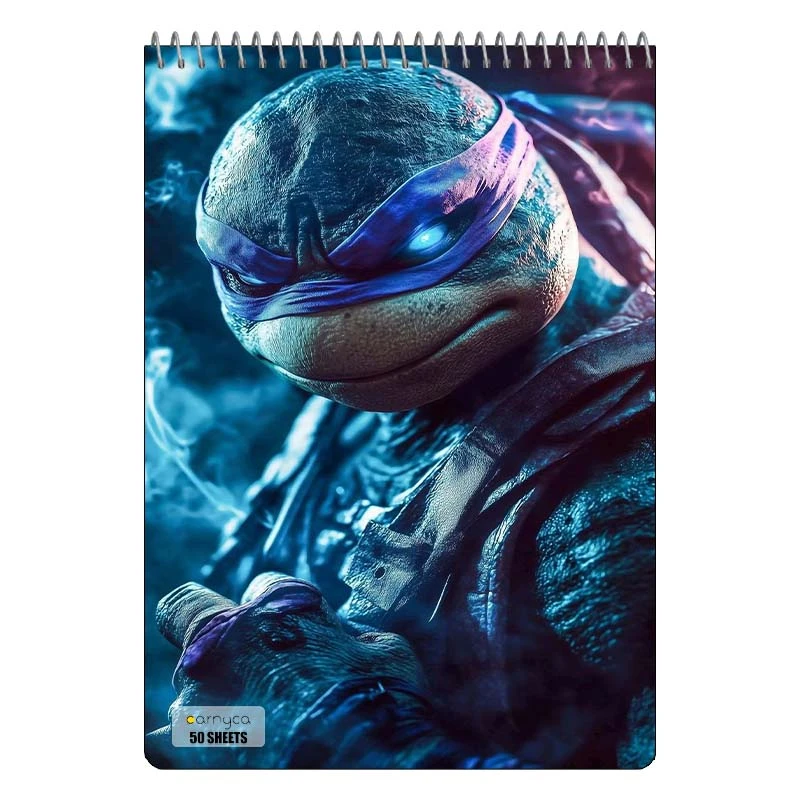 دفتر نقاشی 50 برگ سیمی کارنیکا طرح لاک پشت های نینجا Teenage Mutant Ninja Turtles کد 11043