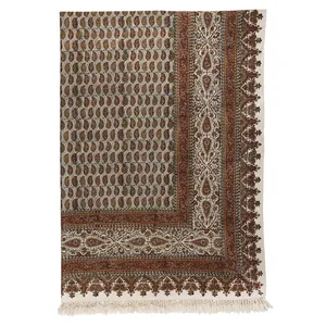 سفره قلمکار اثر زابلیان طرح 8 سایز 135 × 200 سانتی متر