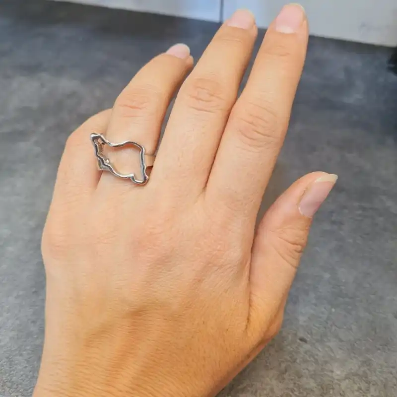 انگشتر مدل نقشه ایران