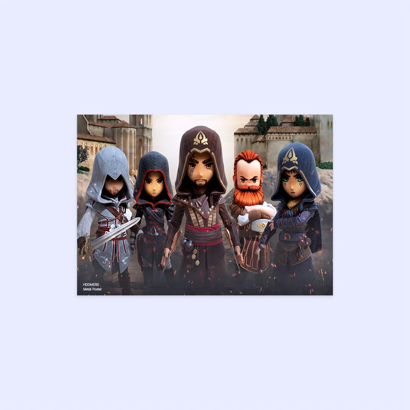 پوستر هومرو مدل فلزی طرح بازی اساسین کرید کد PS229