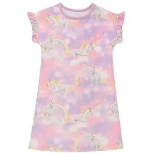 تونیک بدون آستین دخترانه مدل اسب تک شاخ