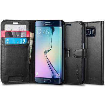 کیف کلاسوری اسپیگن مدل Wallet S مناسب برای گوشی موبایل سامسونگ Galaxy S6 Edge