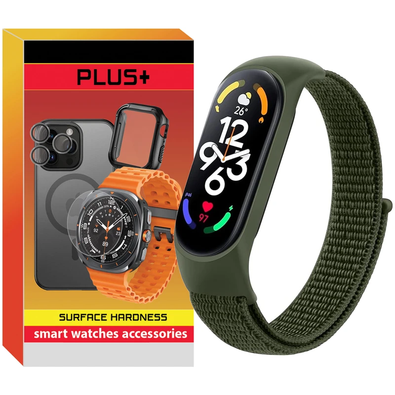 بند پلاس مدل Nylon SK PL مناسب برای ساعت هوشمند شیائومی Mi band 3/4/5/6/7