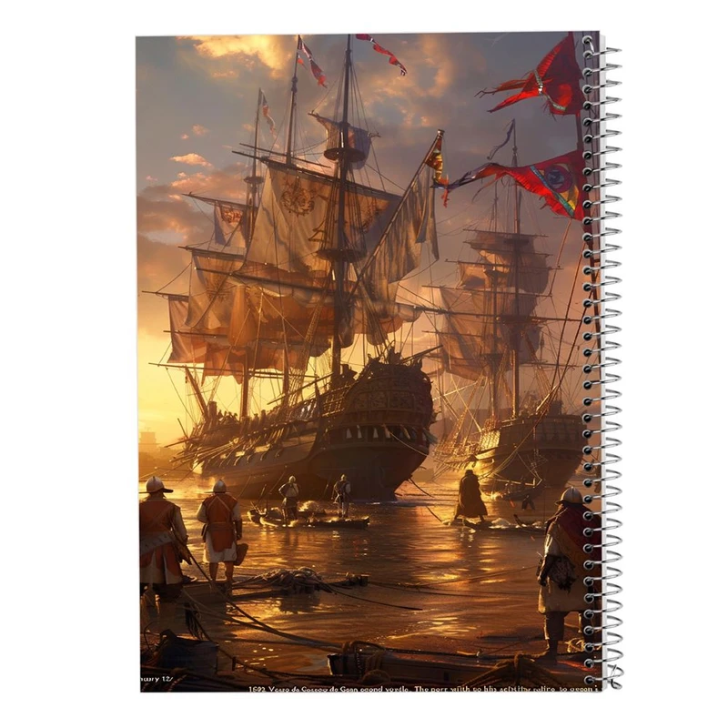 دفتر شطرنجی 50 برگ مدوپد طرح کشتی کد DF15131