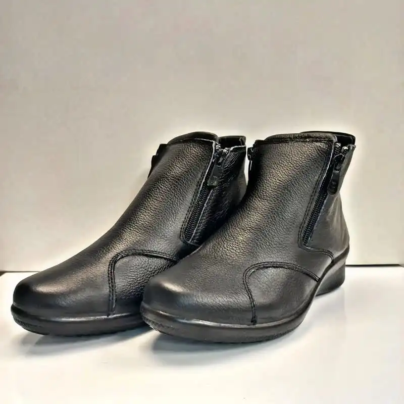 نیم بوت زنانه آفاق مدل چرمی ساحل