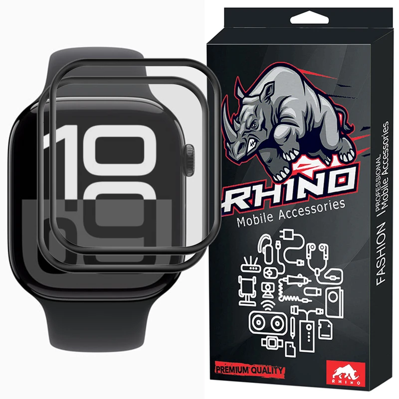 محافظ صفحه نمایش راینو مدل PMMA مناسب برای اپل واچ سری 10 42 میلی متر بسته 2 عددی