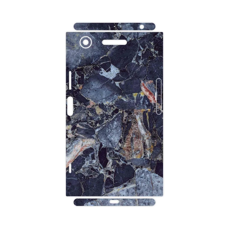 برچسب پوششی ماهوت مدل Broken black marble-FullSkin مناسب برای گوشی موبایل سونی Xperia XZ1