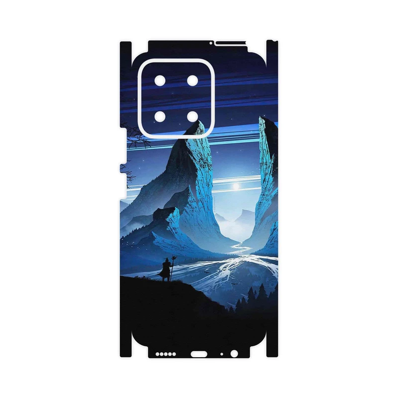 برچسب پوششی ماهوت مدل Blue Mountains Digital Art-FullSkin مناسب برای گوشی موبایل آنر X5b Plus