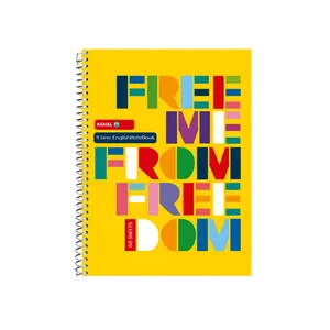 دفتر زبان 60 برگ نهال مدل چهار خط طرح حروف انگلیسی کد 6011k6