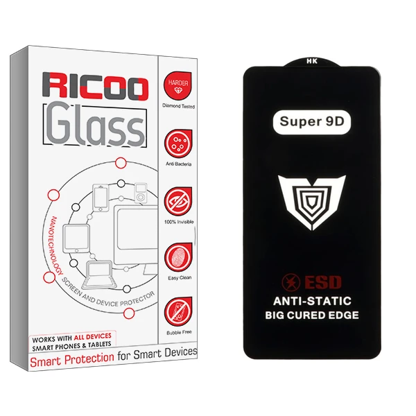 محافظ صفحه نمایش ریکو مدل Super 9D RiC2 مناسب برای گوشی موبایل هوآوی Pura 80 Pro Plus 5G