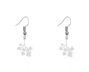 گوشواره زنانه هایکا طرح شاخه گل مدل ha-398
