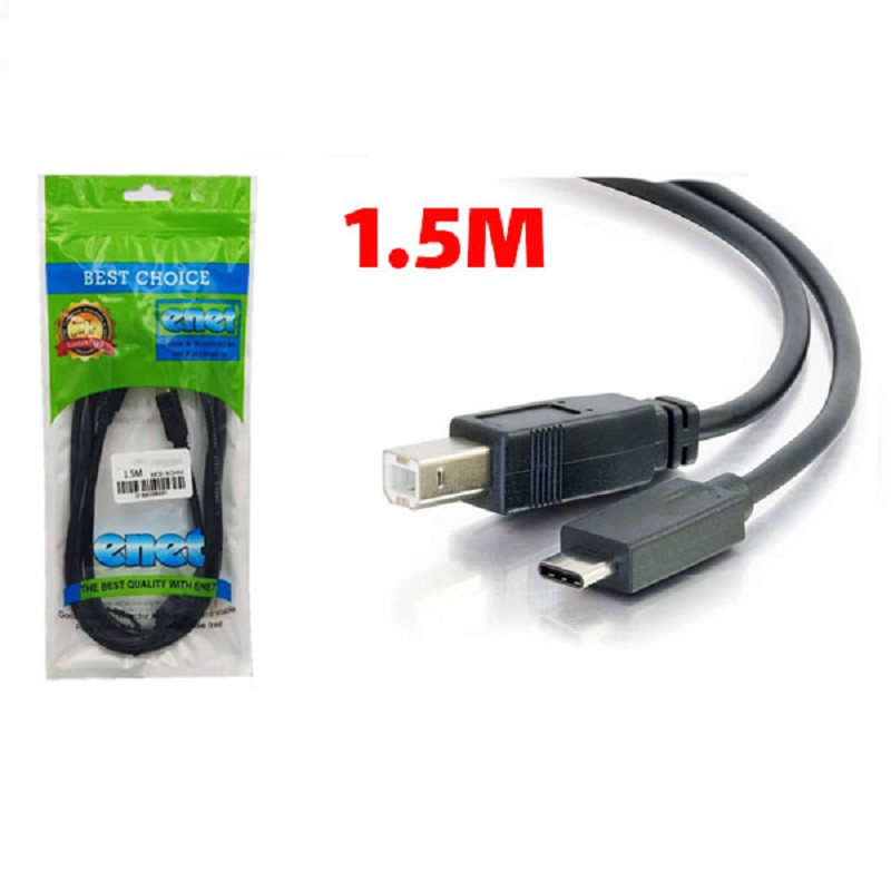 کابل USB-C پرینتر ای نت مدل en241 طول 1.5 متر