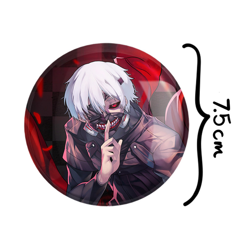 آینه جیبی خندالو طرح کانکی کن انیمه توکیو غول Tokyo Ghoul مدل تاشو کد 11878