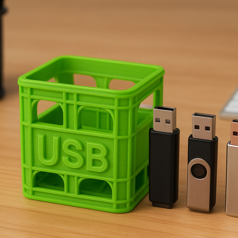 پایه نگهدارنده USB فلش مموری طرح جعبه نوشابه