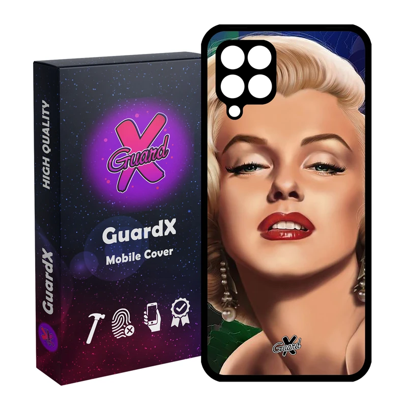 کاور گارد ایکس طرح Marilyn Monroe مدل Glass10300 مناسب برای گوشی موبایل سامسونگ Galaxy A12