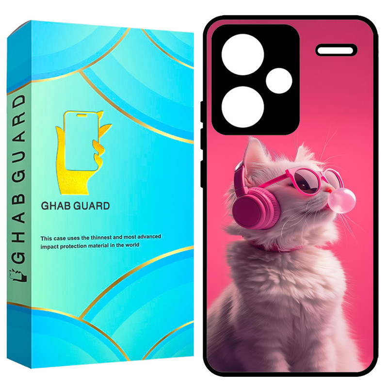 کاور قاب گارد طرح گربه مدل GCHPN13PL مناسب برای گوشی موبایل شیائومی Redmi Note 13 Pro Plus