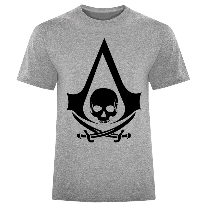 تی شرت آستین کوتاه مردانه مدل اسکلت و شمشیر کد A105